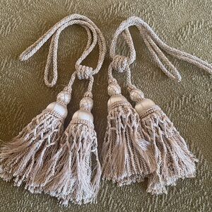 Elegant Cream Tassel Tiebacks